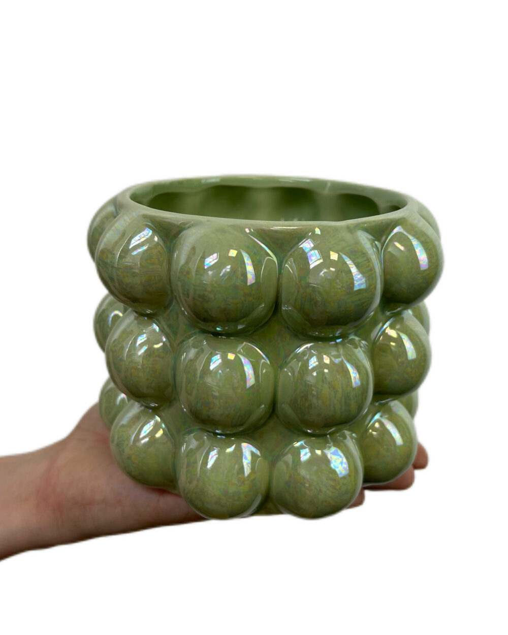 Pistacijin Bubble okrasni lonec (12 cm)