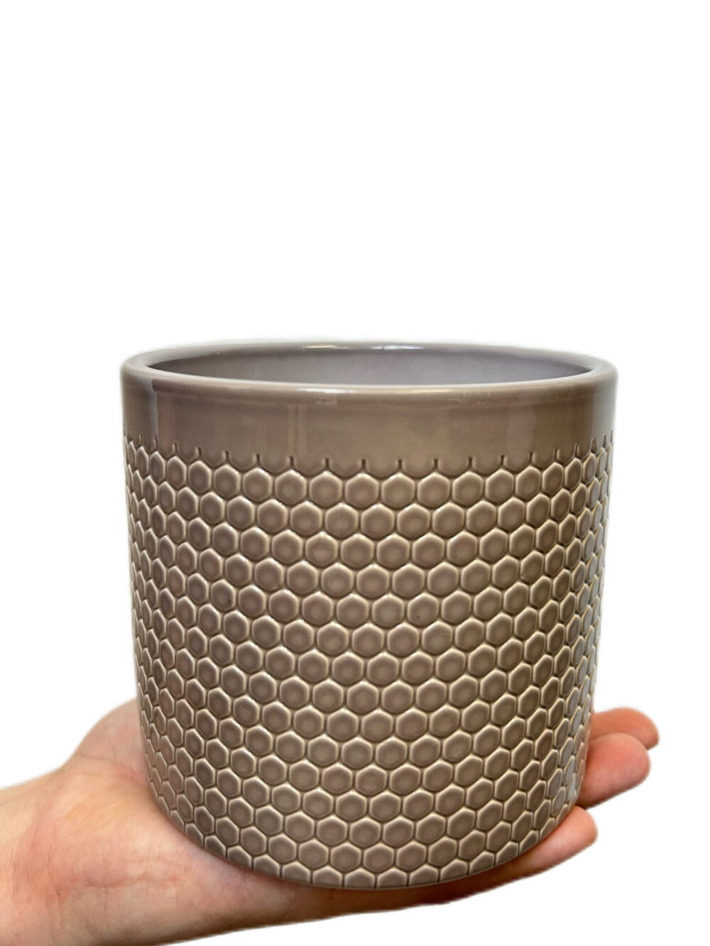 Sivi okrasni lonec Capri (12 cm)