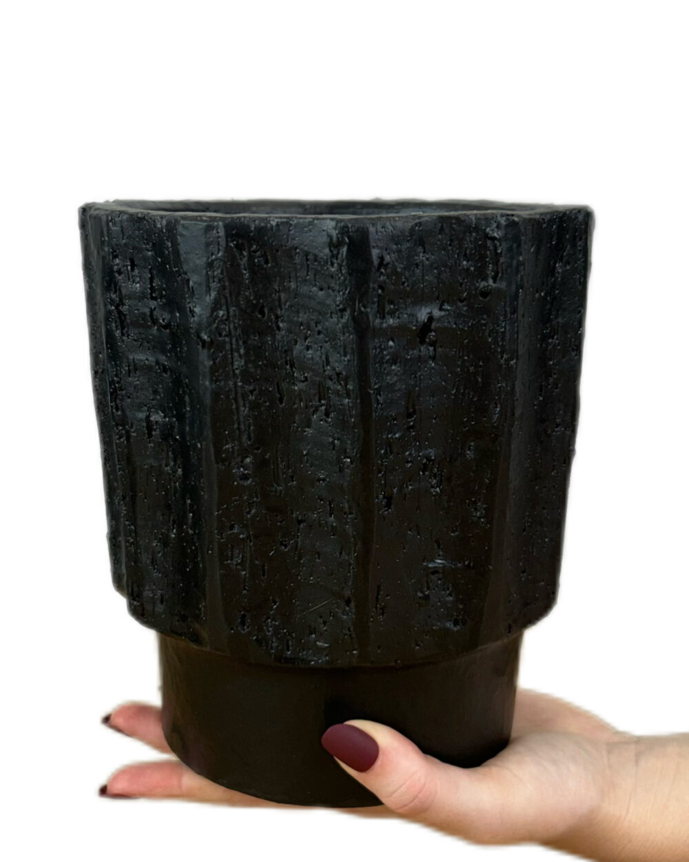 Črni Rust okrasni lonec (13 cm)