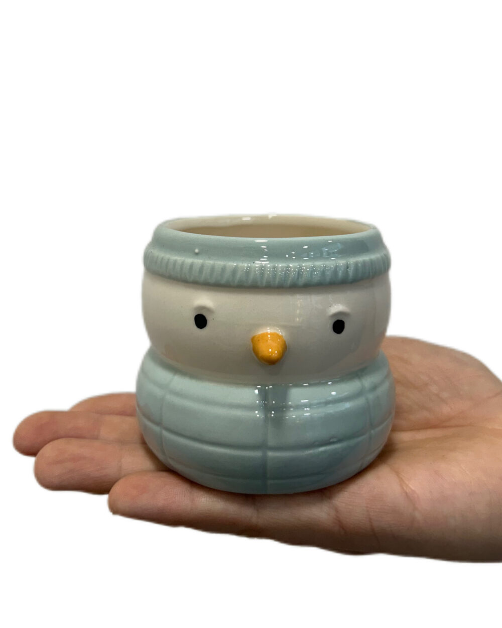 Turkizen okrasni lonec Snežak (6 cm)