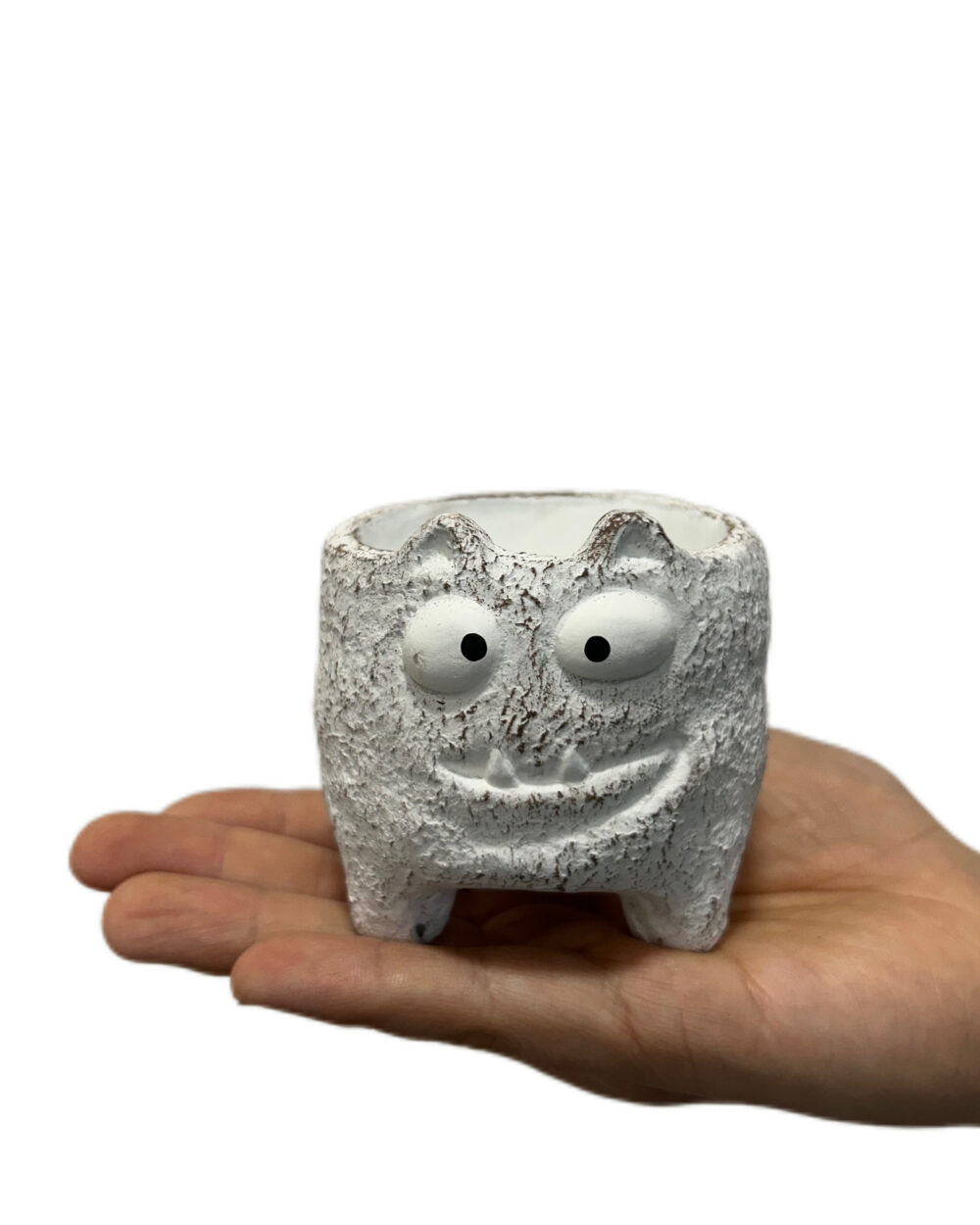 Beli okrasni lonec Stvor (6 cm)