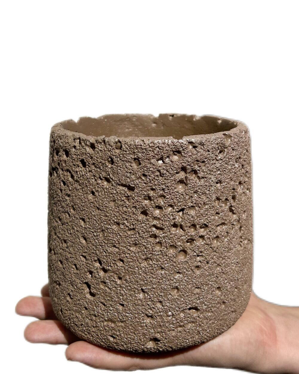 Svetleči okrasni lonec Beton (12.5 cm)